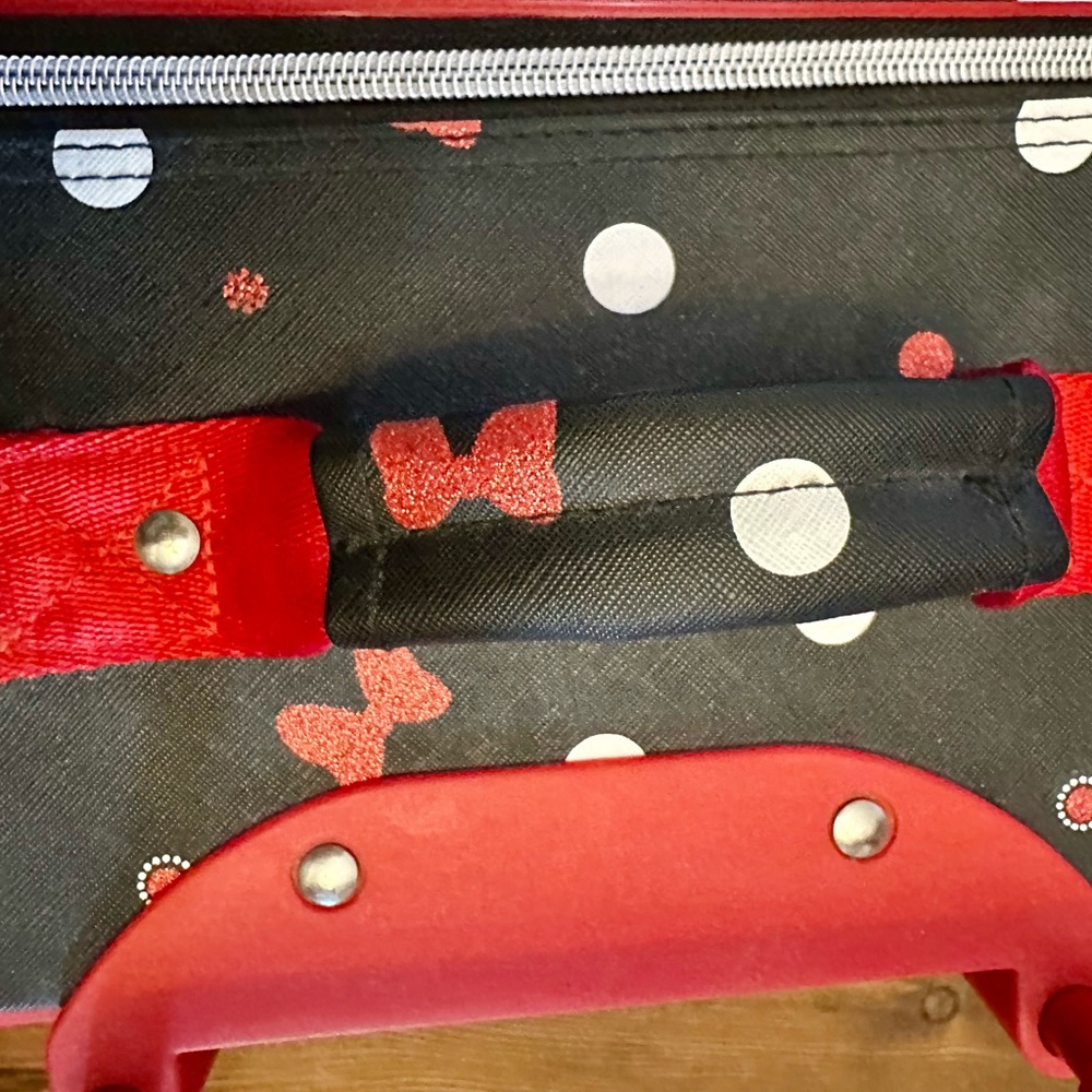 Minnie Mouse “Best Day Ever” Polka Dot Rolling Suitcase from Disney Parks - Picture 9 of 15